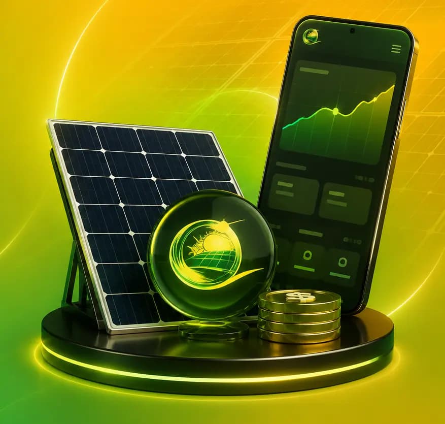 Sunzee1 live solar panel array powering the daily-profit dashboard